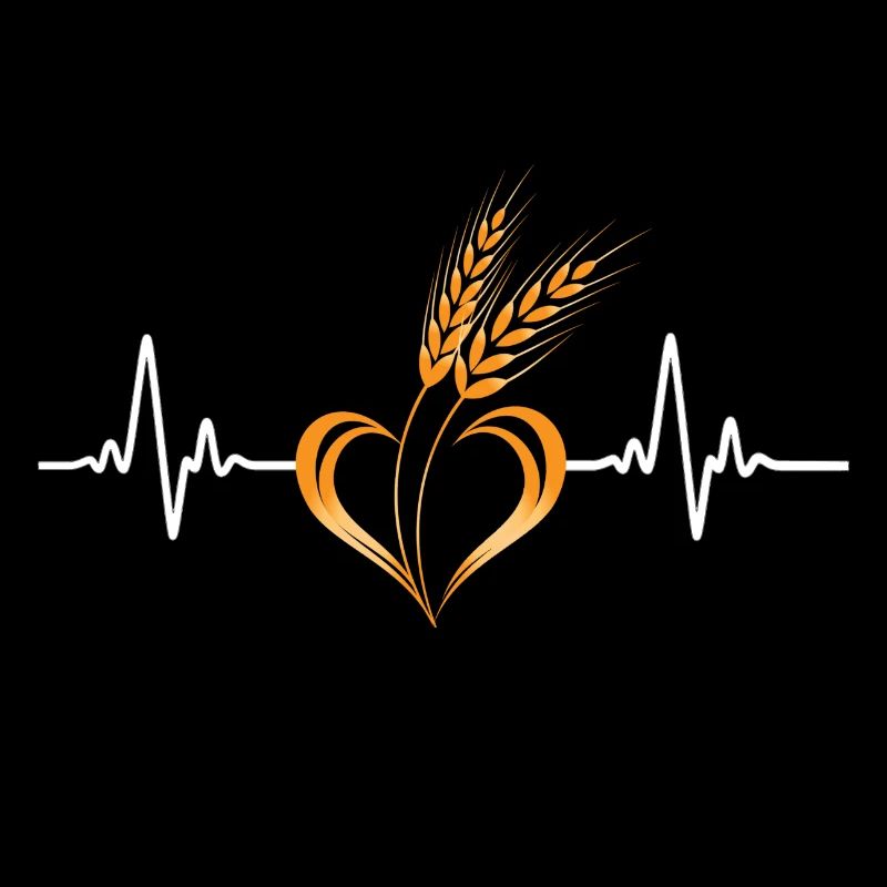 Love Getreide mit Herzfrequenz
