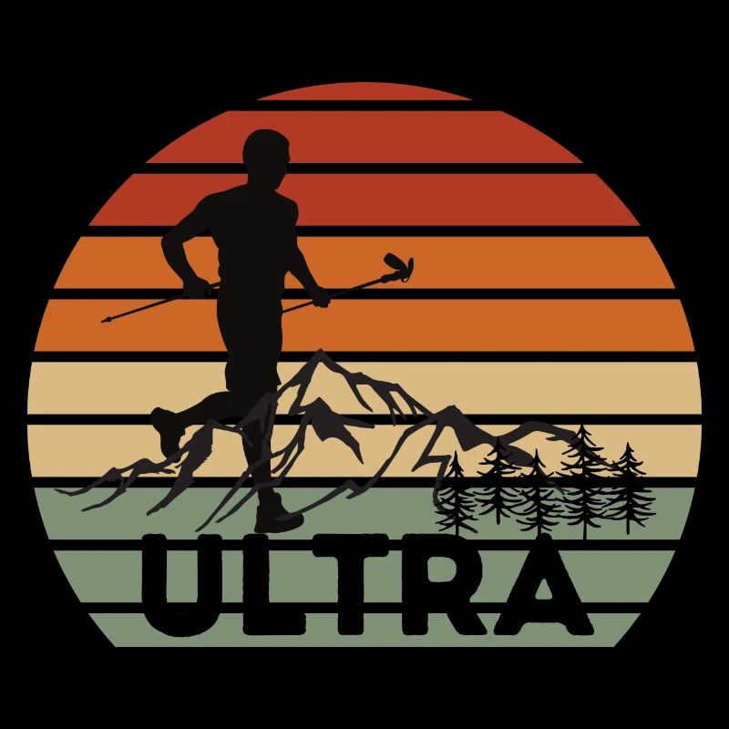 Ultra Trail Runner Sunset