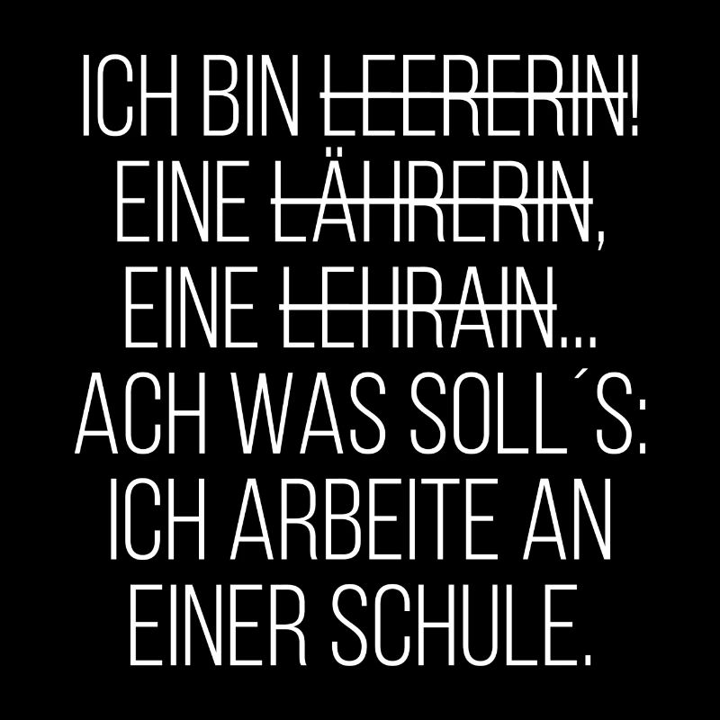 Ich bin Lehrerin