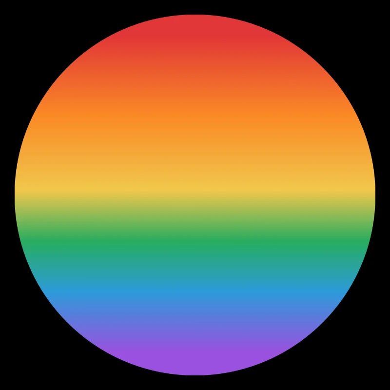 Rainbow gradient circle