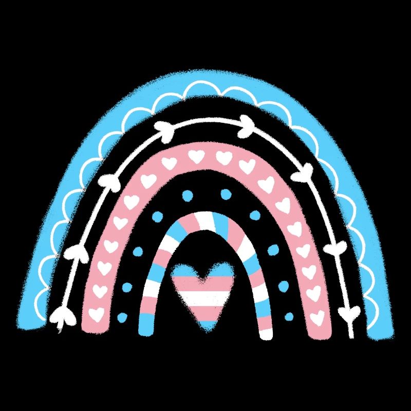 Transgender Pride Boho Rainbow