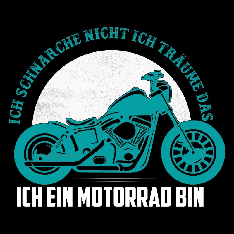 Ich schnarche nicht Ich träume ich bin ein Motorra