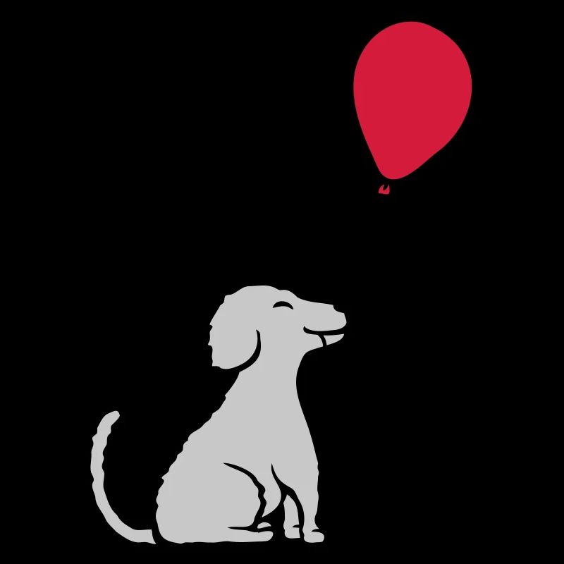Luftballon Hund cool sitzend
