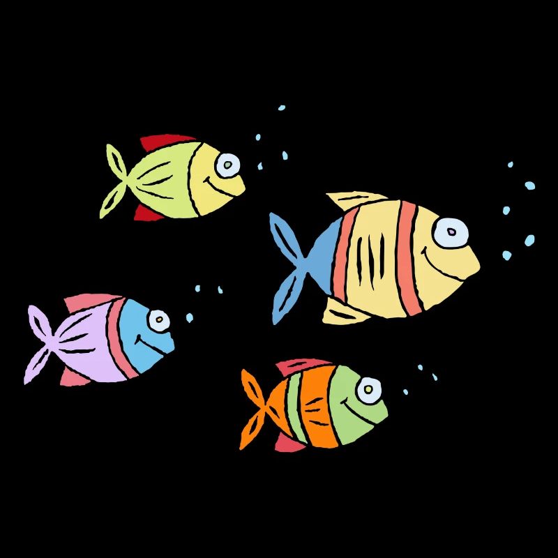 coloré poisson eau mer graffiti dessin d’enfants