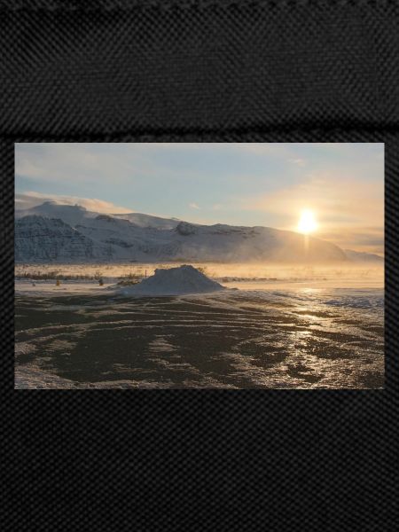 Glacier at sunrise