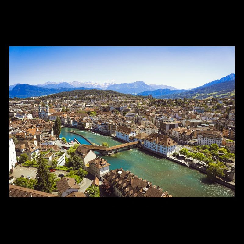 Aussicht vom Männliturm auf Luzern