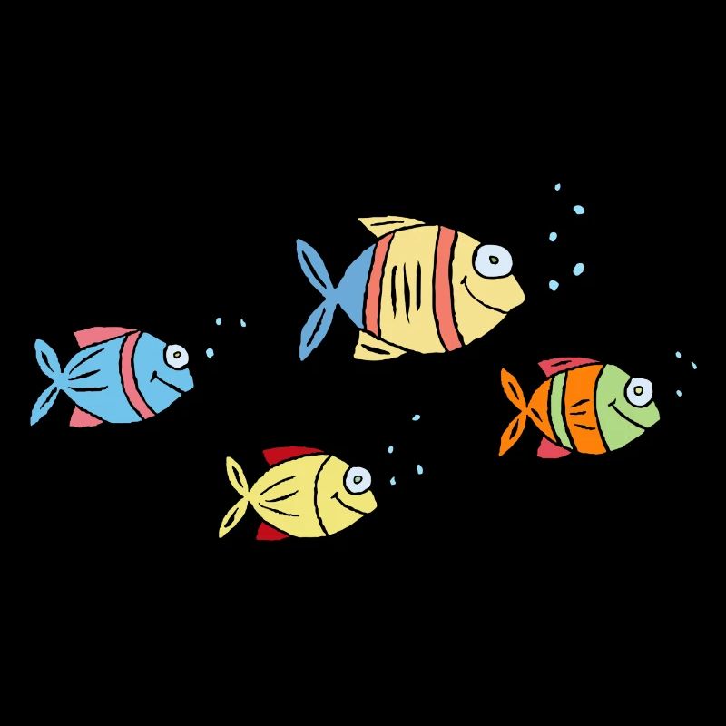 Poisson Cichlide Eau Mer Graffiti Dessin