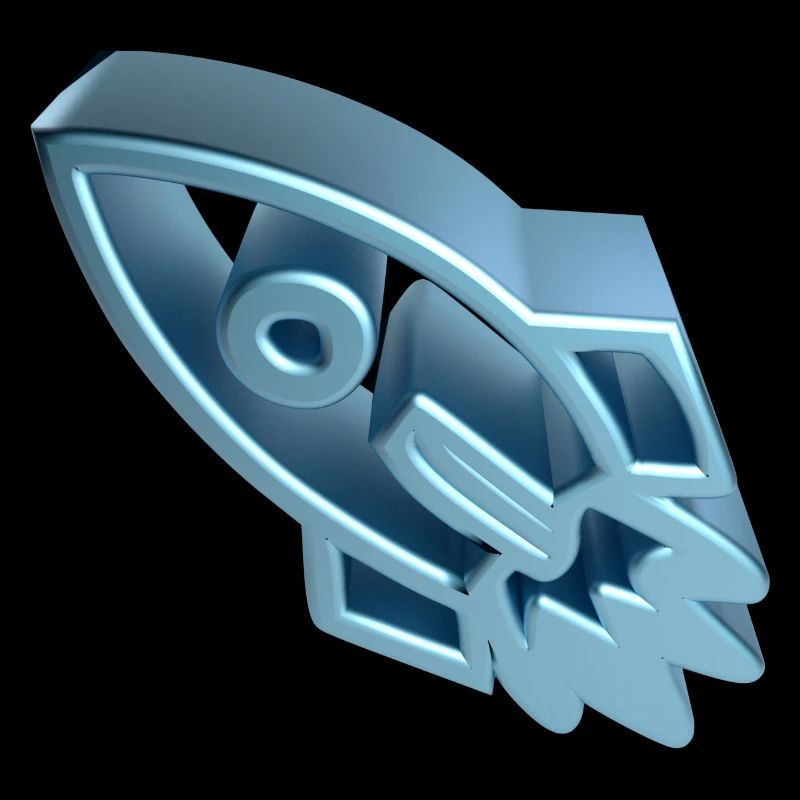 Zum Mond - 3D - Satin2