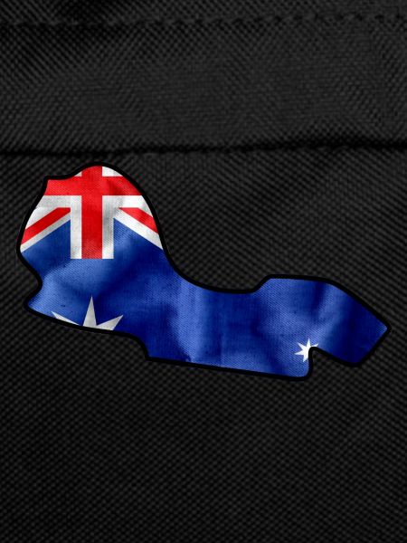 Australia Race Track with Flag