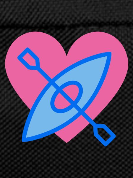 heart canoe love