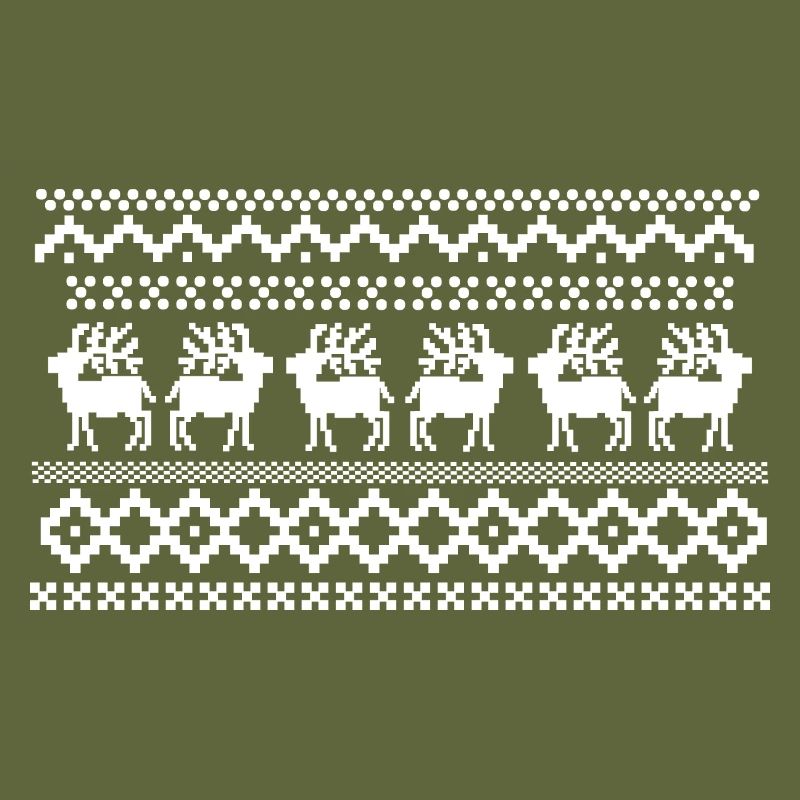 Norwegisches Muster eines Hirschpullovers