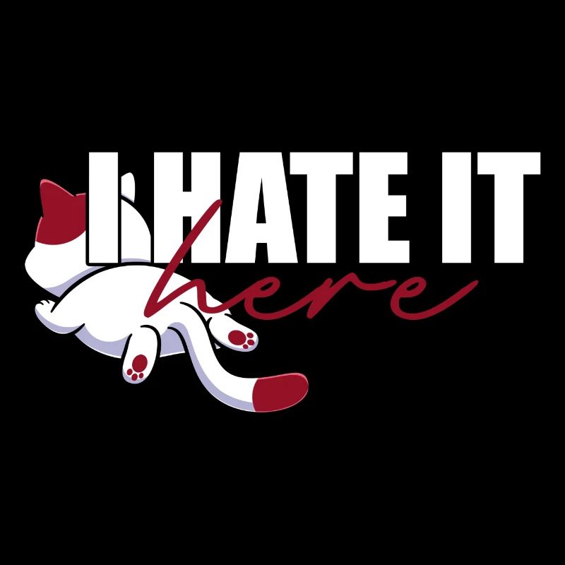 I hate it here - cat