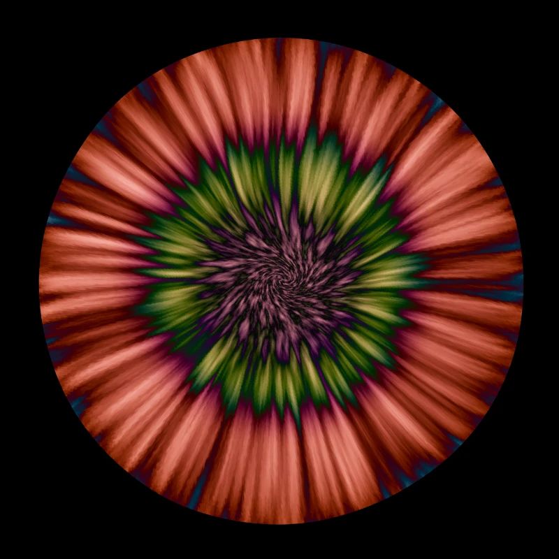 Abstract Tie Dye Flower Pattern
