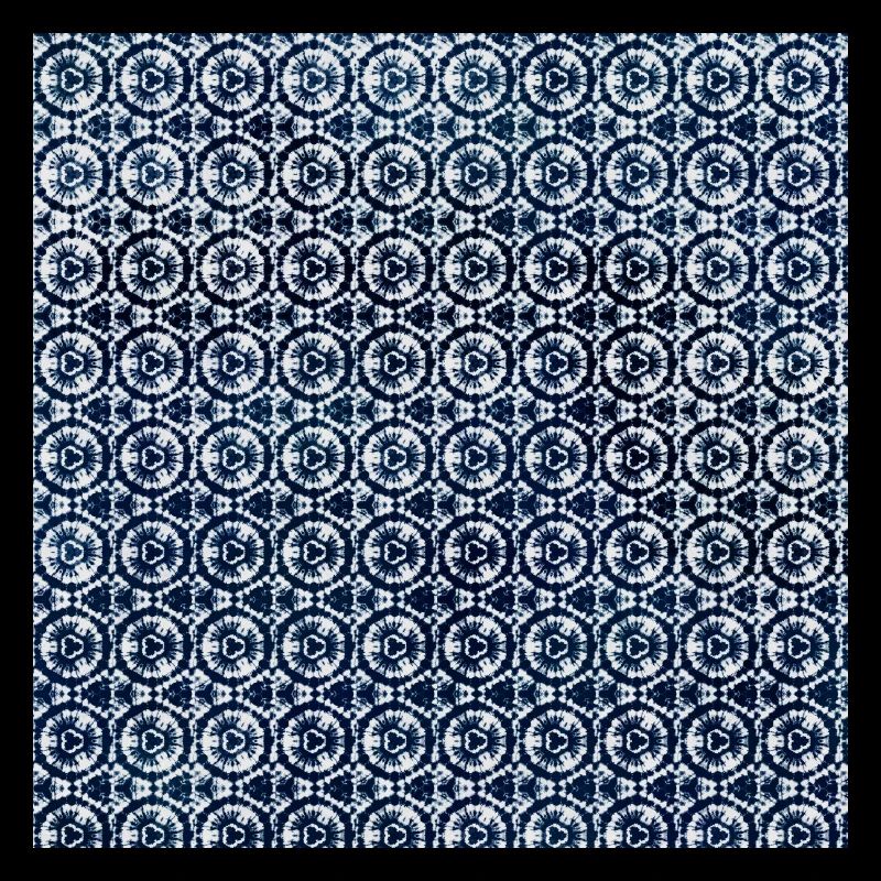 Dark Blue White Tie Dye Textile Pattern
