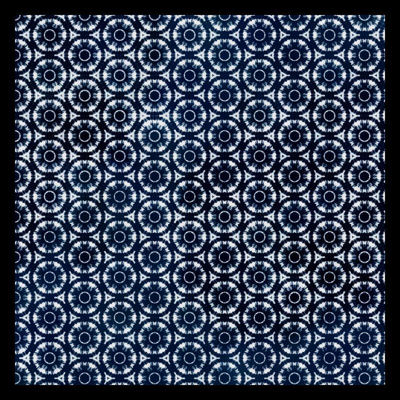 Silver Dunkel Blau Tie Dye Textile Muster