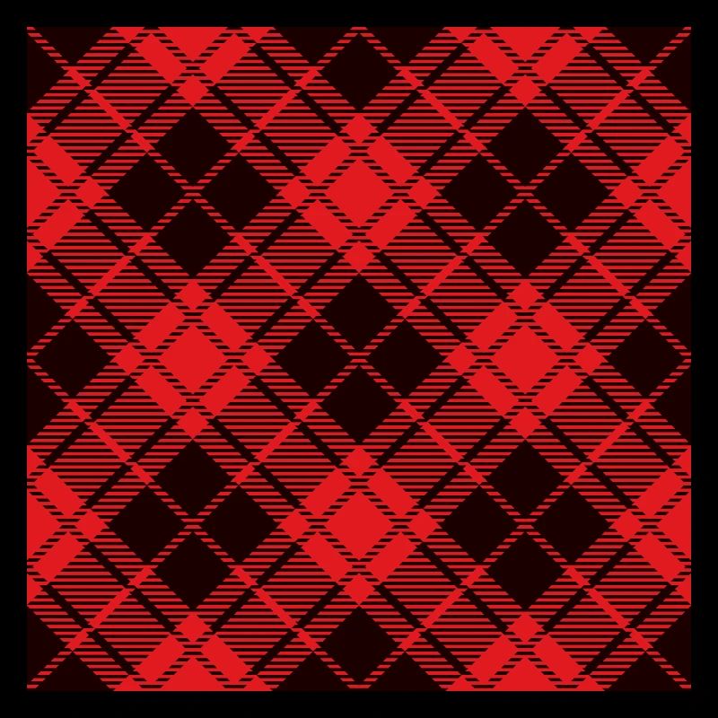 Red and black flannel buffalo pattern