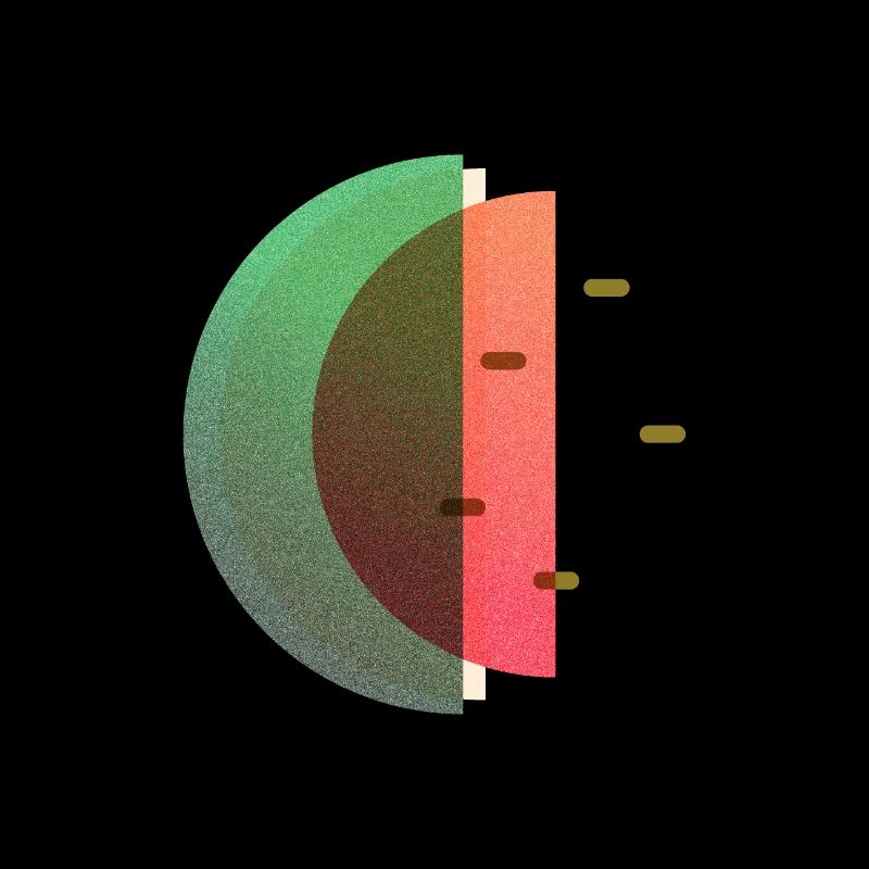 Abstract Summer Melon Pattern Variante 3