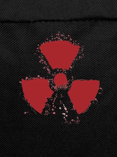 Splatter Radioactive Warning Symbol