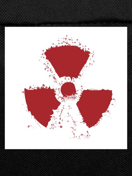 Splatter Radioactive Warning Symbol