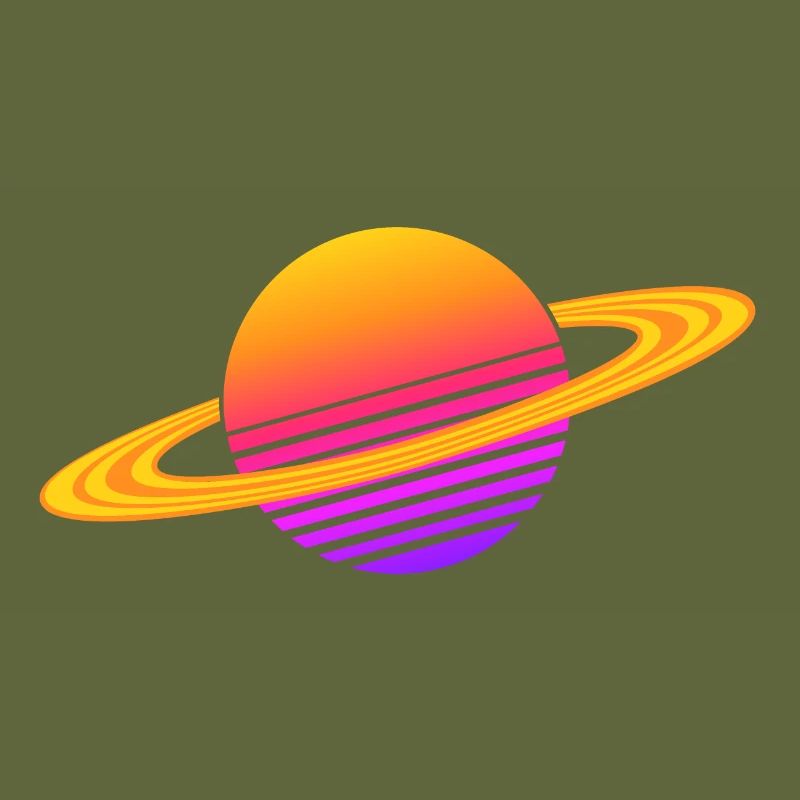 Synthwave Saturn