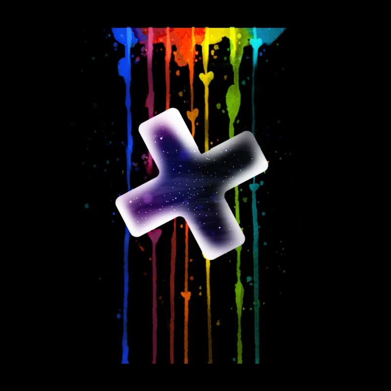 Plus vor einen Regenbogen