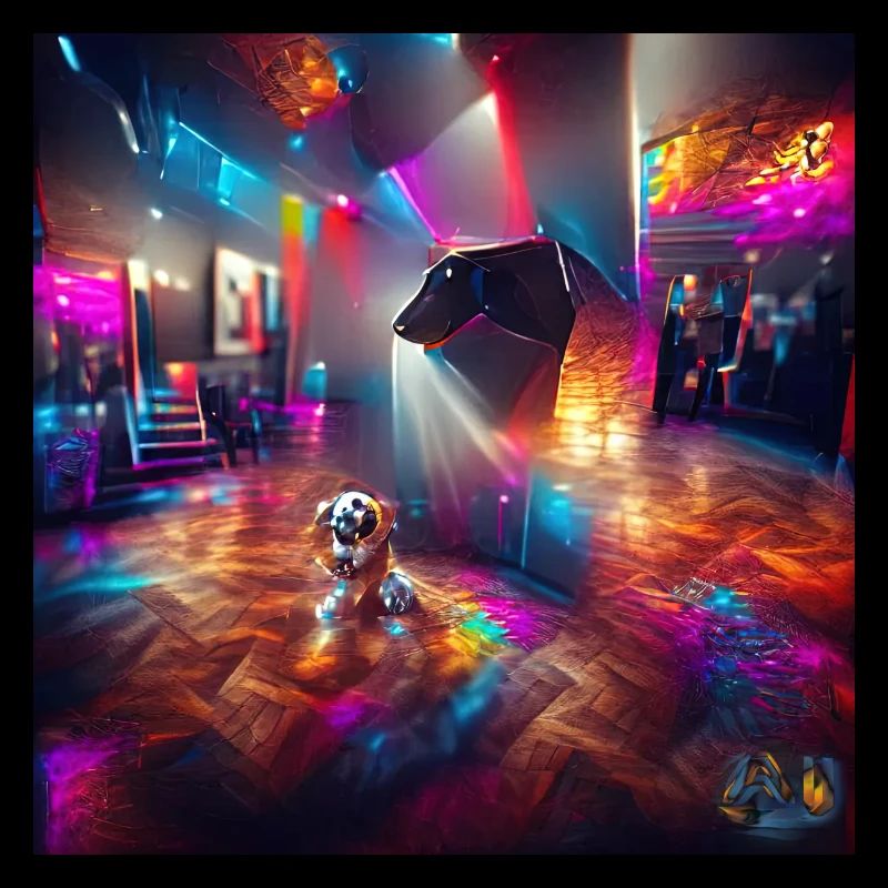 A walk through the robot mind: Disco Dog