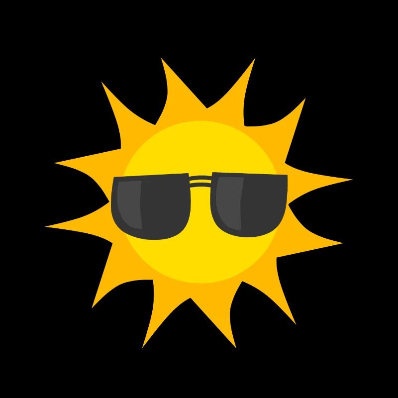 Sonne mit Sonnenbrille