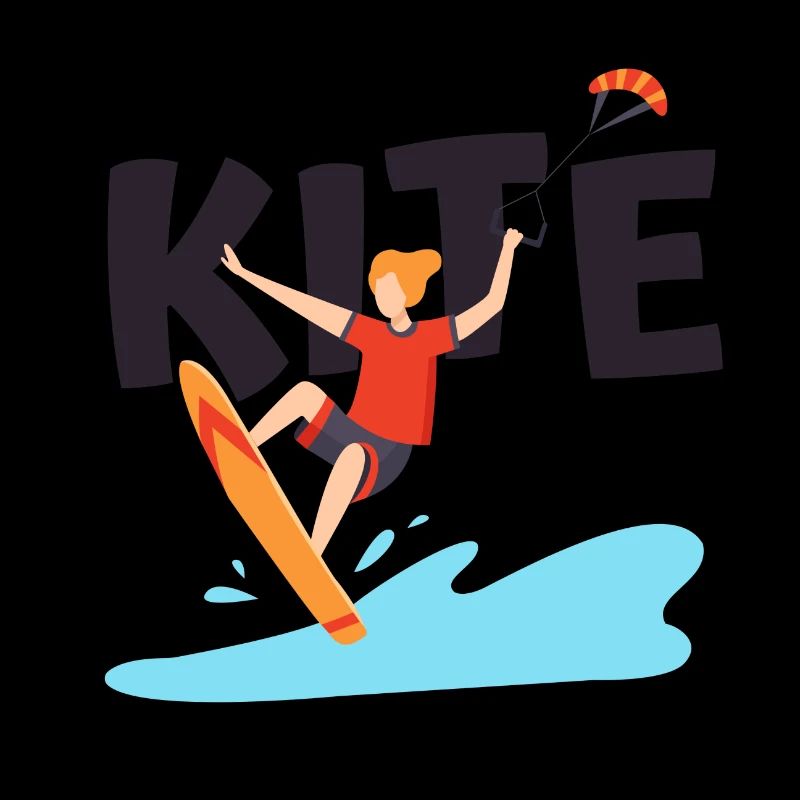 Kitesurf | logo et dessin Kite pour Kitesurfer
