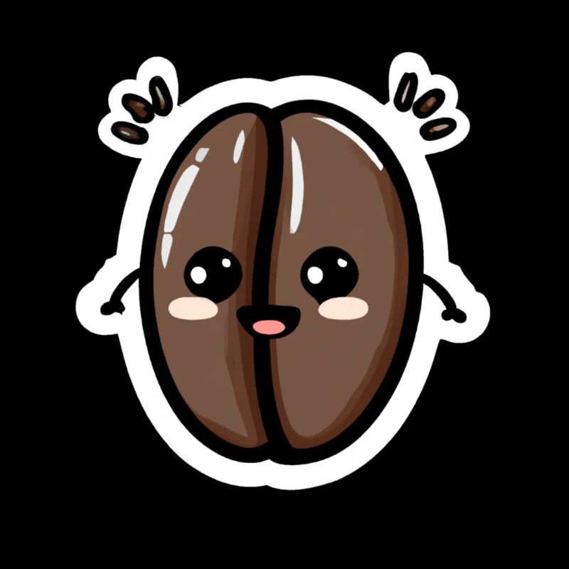 Kawaii Coffee Bean