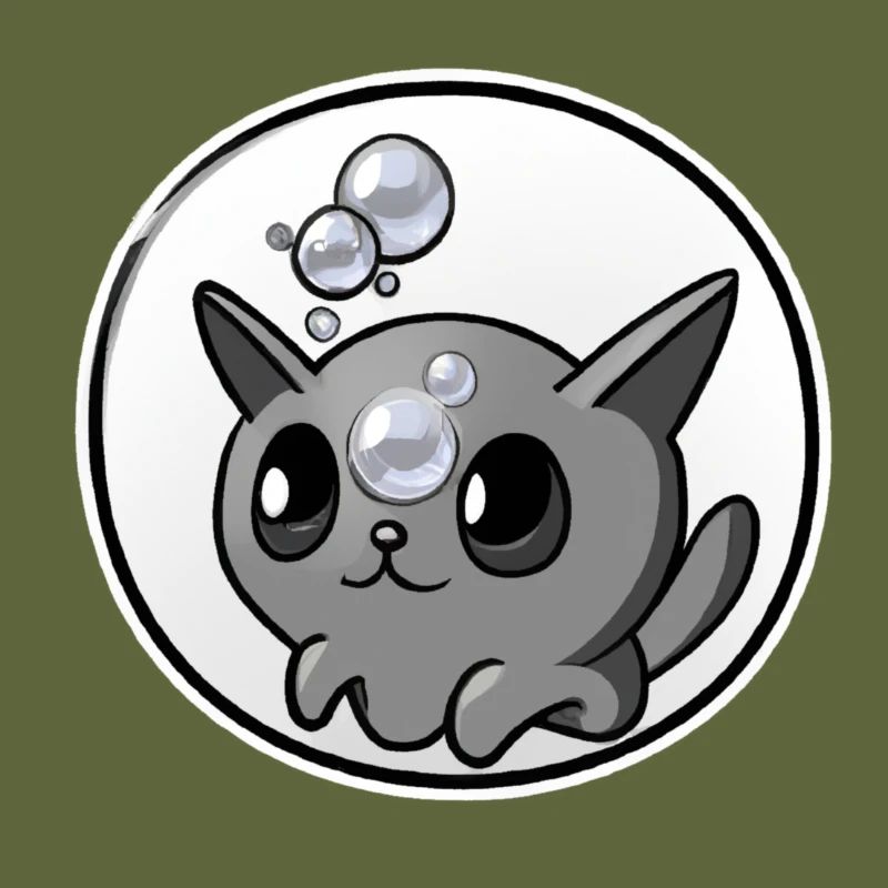 Soap Bubbles Cat