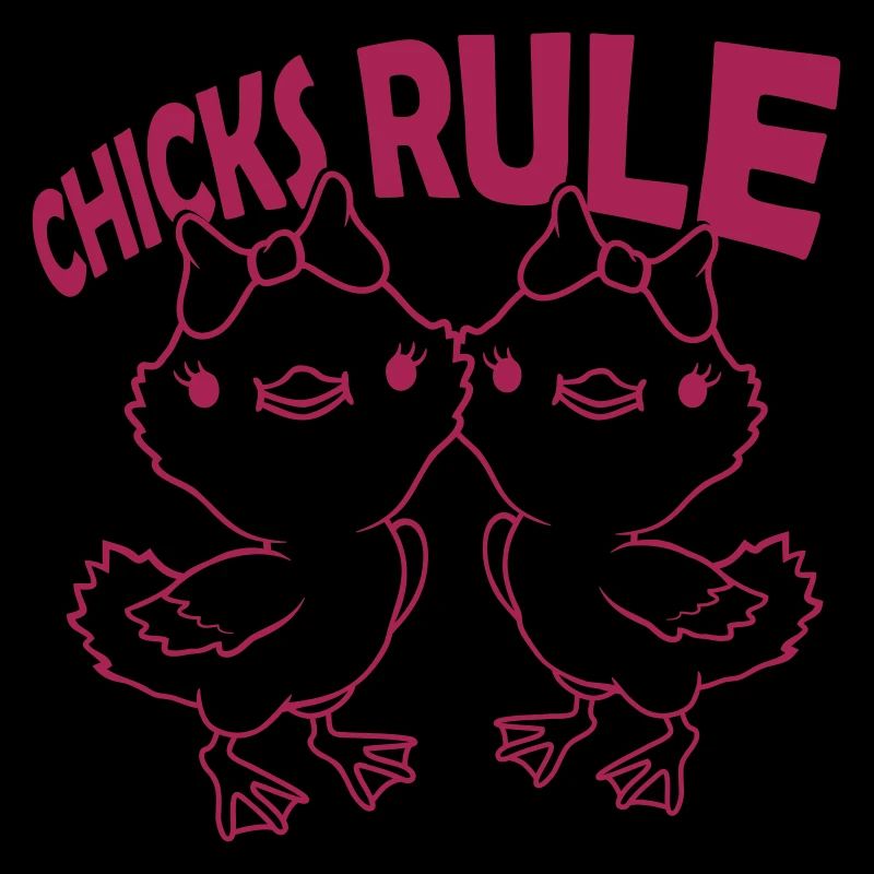 Girlfriends Team Chicks Rule