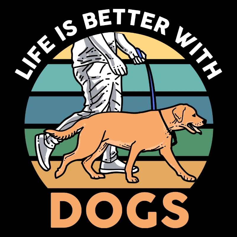 Das Leben ist besser mit Hunden Geschenkhund
