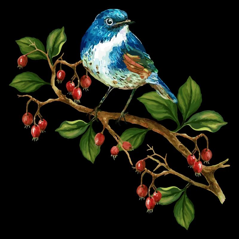 Bunter Vogel