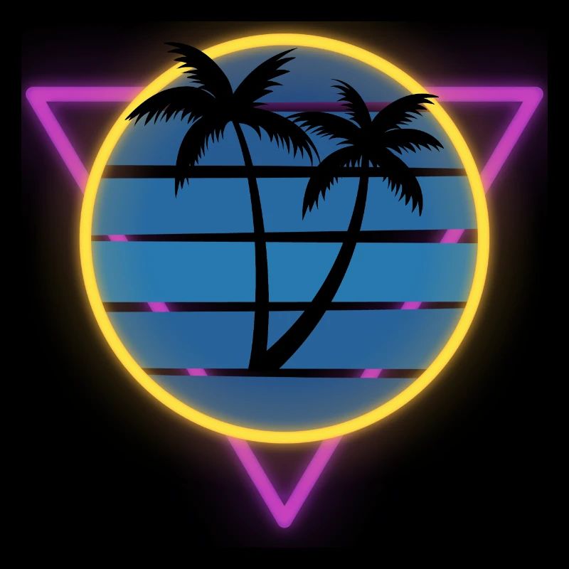 Vaporwave neon