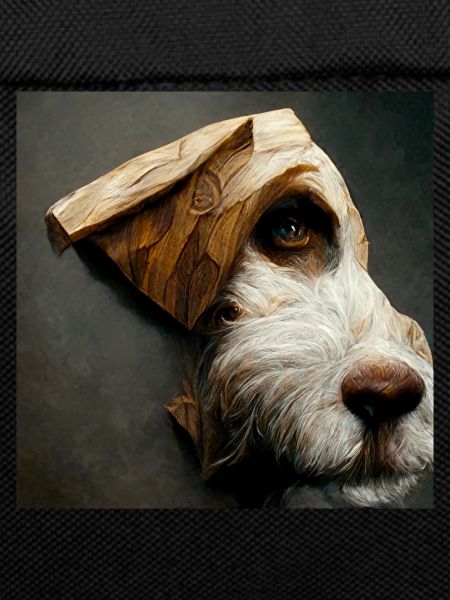 Woodcut Dog