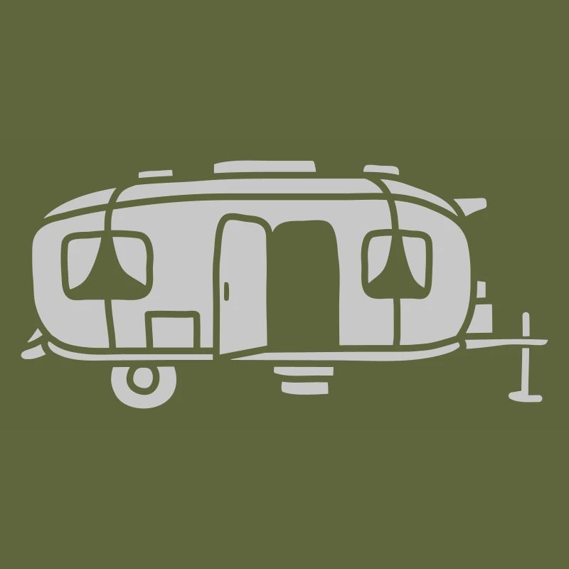 Caravan Comic Design Camping