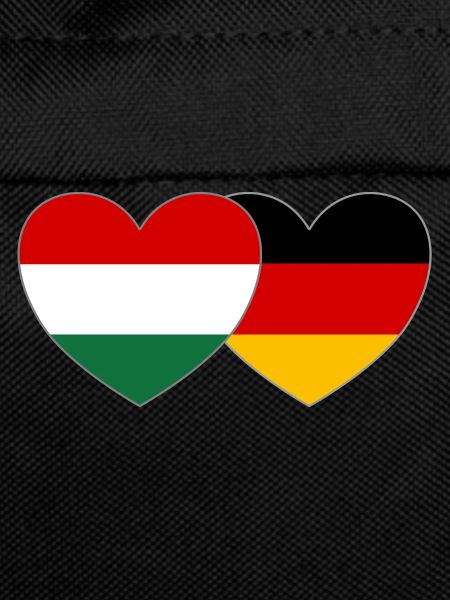 Hungary Germany Flag Heart