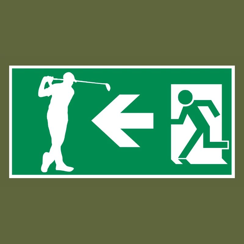 Emergency exit to golf course Golf Hobby Design