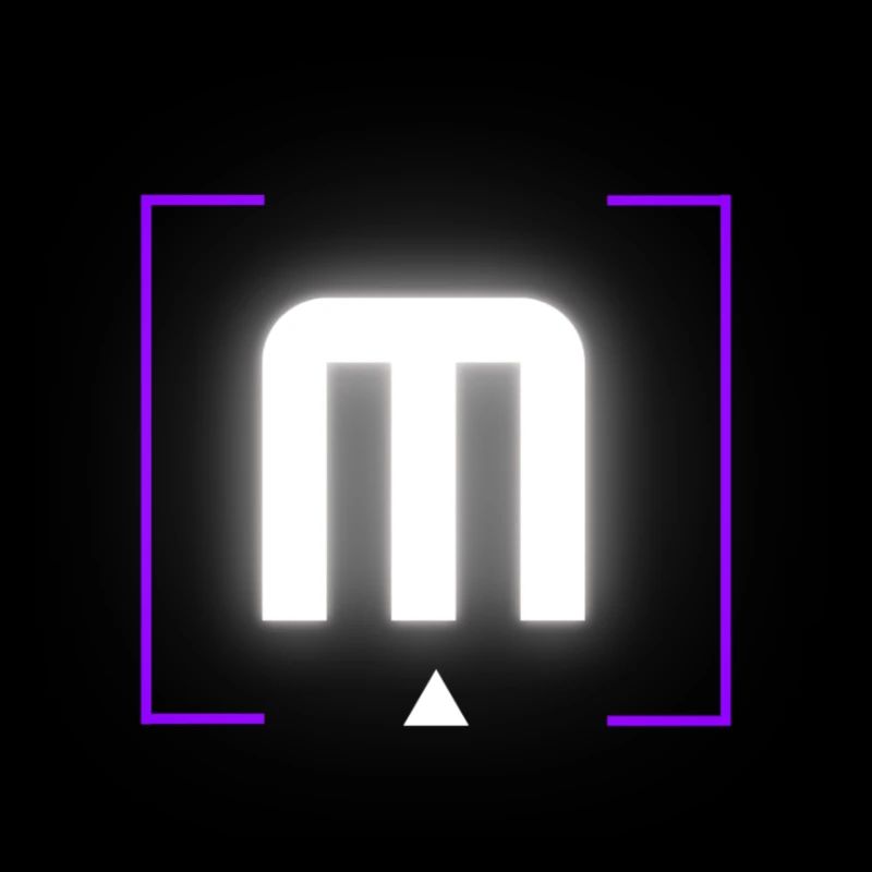M design Schwarz lila Bild