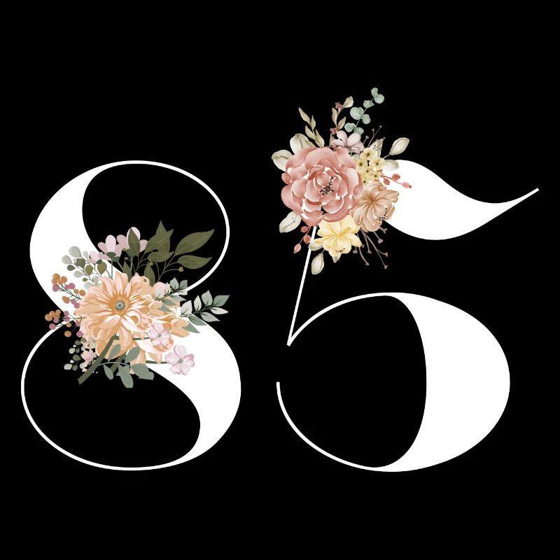 85e anniversaire fleuris (Cadeau de 85 ans)