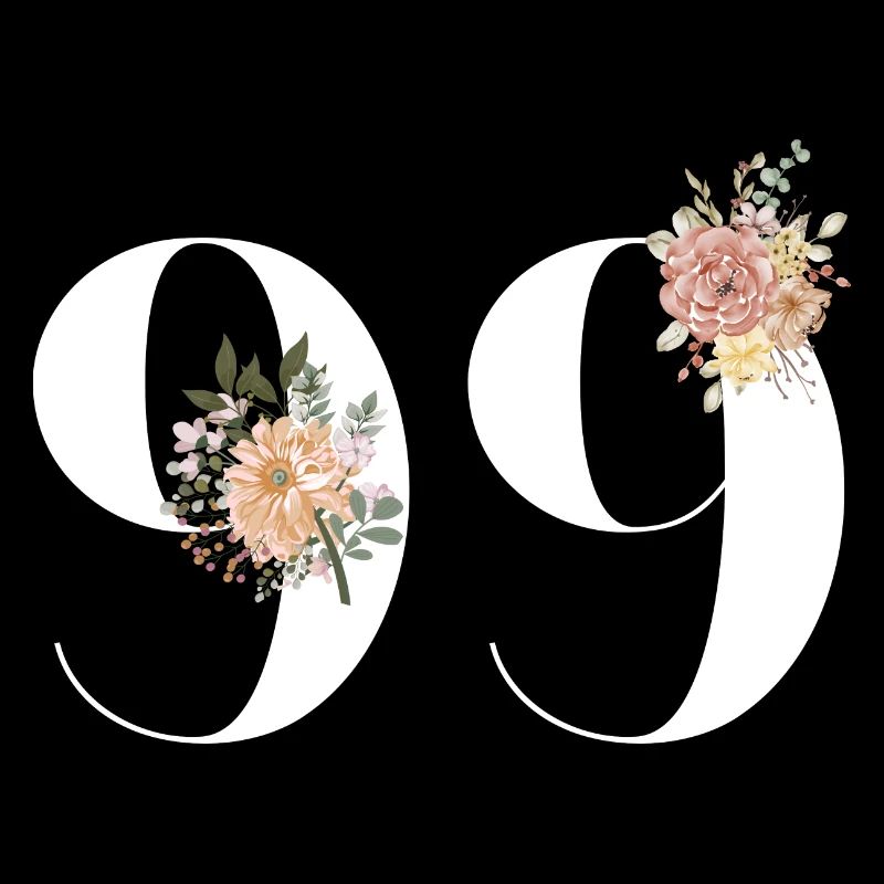 99e anniversaire fleuris (Cadeau de 99 ans)