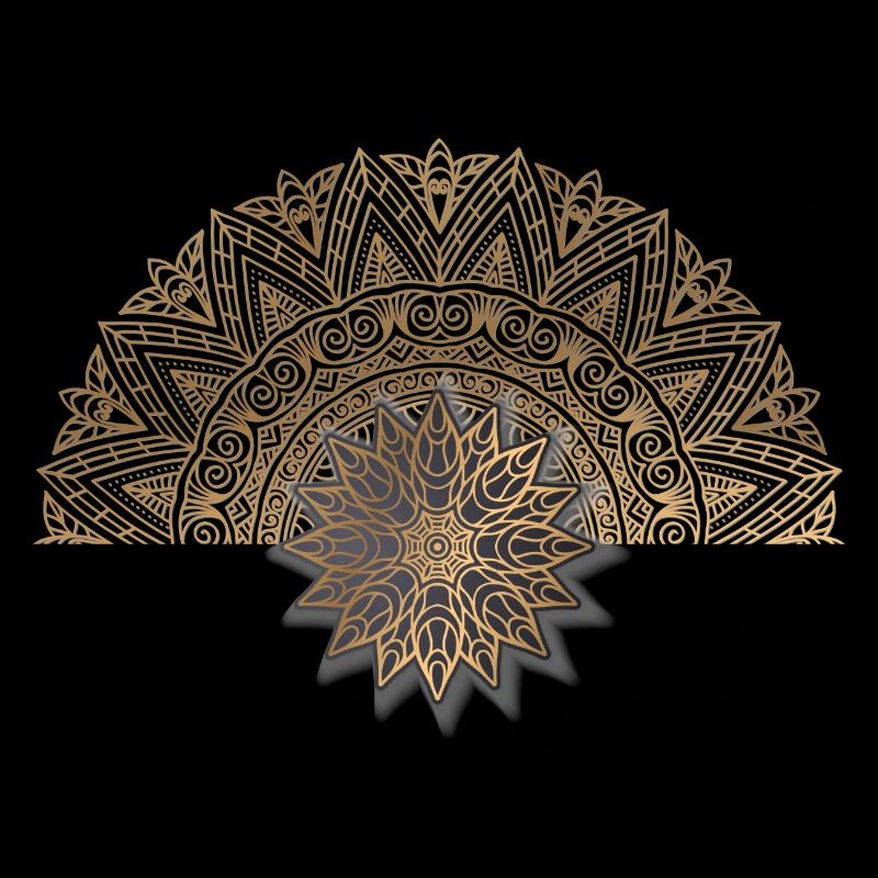 Luxury golden circle
