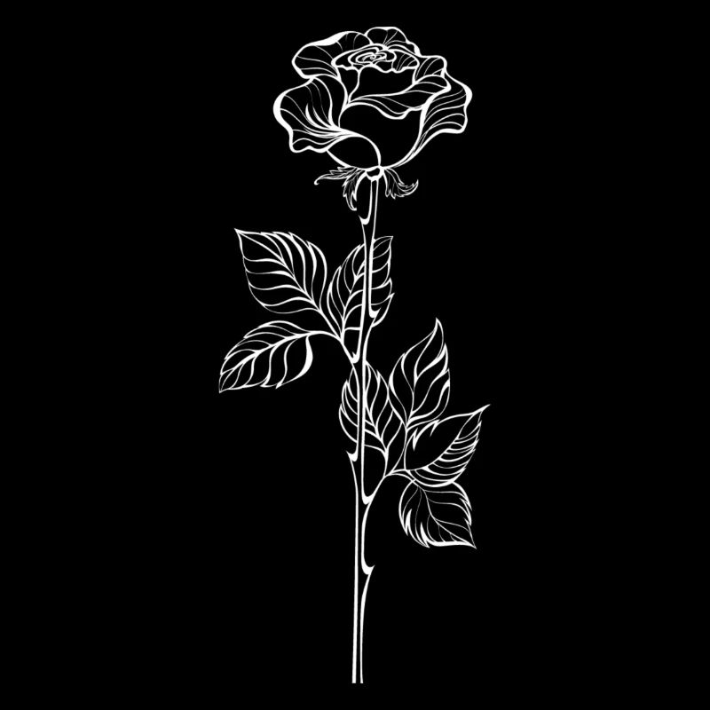 Rose blanche