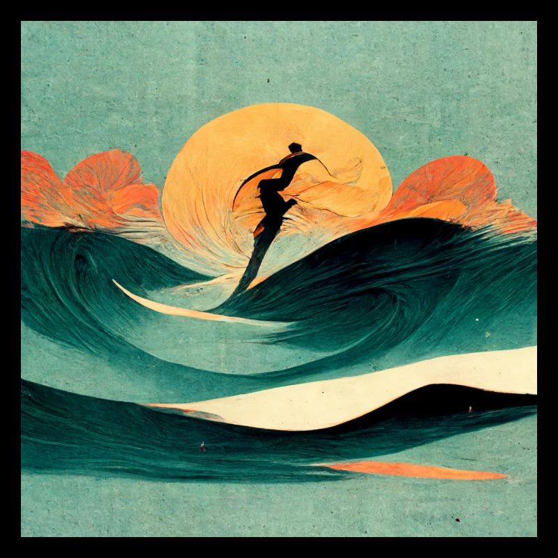 Surfer stylized