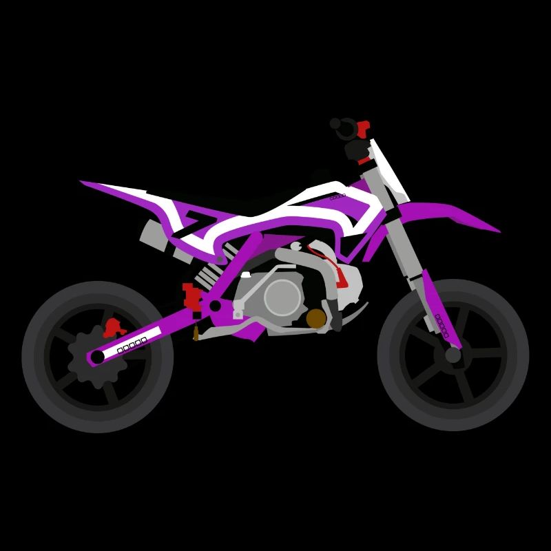super Moto Purple White