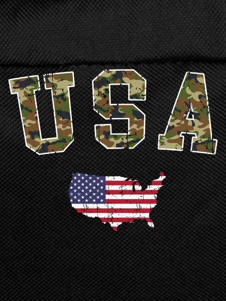 USA Map Military Pattern Flag