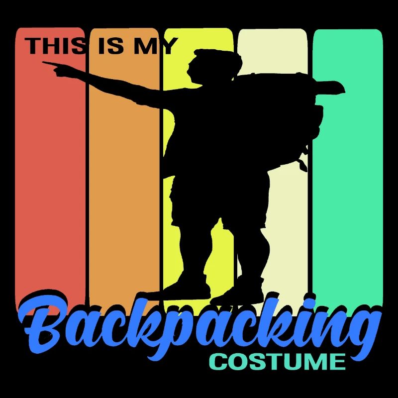 This Is My Backpacking Costume Retro Vintage