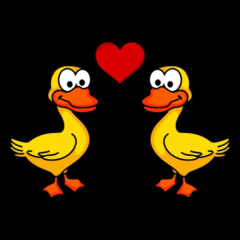 Duck Comic Couple love