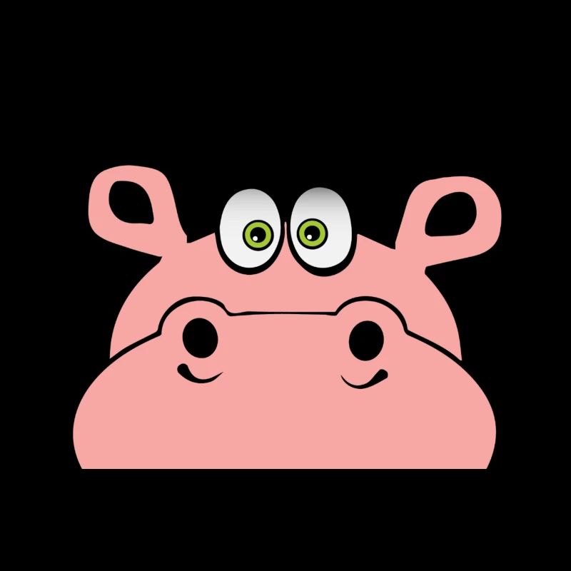 kukuck hallo ups nilpferd hippo niedlich geschenk