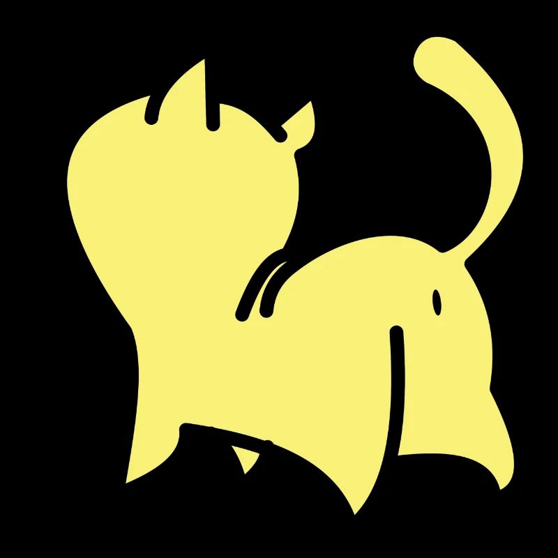chat jaune